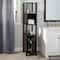 Organize It All 67" Espresso 5-Shelf Ambassador High Cabinet